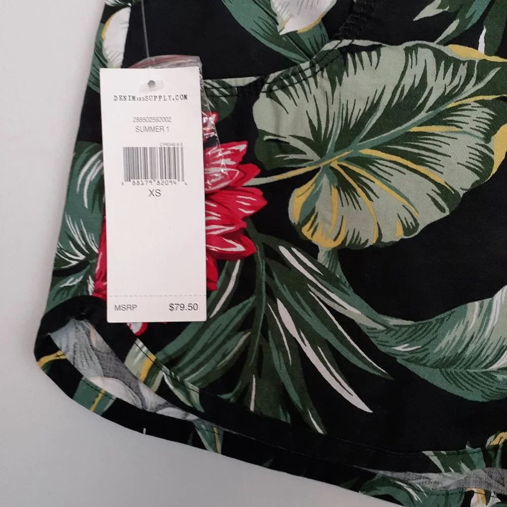 NWT Denim & Supply Ralph Lauren Y2K Low Rise Floral Shorts XS - Picture 4 of 6